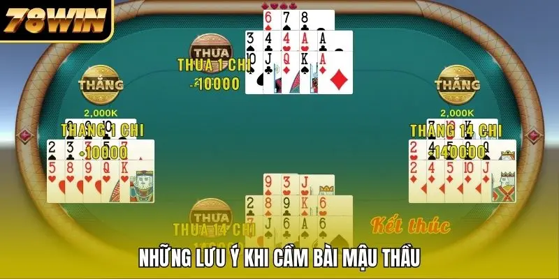 Những lưu ý khi cầm bài Mậu Thầu